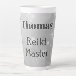 Personalisiertes Reiki Master-Funkeldesign Milchtasse