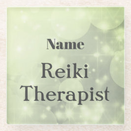 Personalisiertes Reiki Therapeut Glasuntersetzer