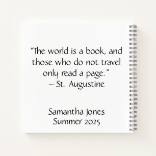 Personalisiertes Reisejournal   Custom Adventure B Notizbuch