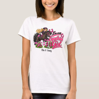Personalisiertes Reit-Teenager-/Damen-T-Shirt T-Shirt