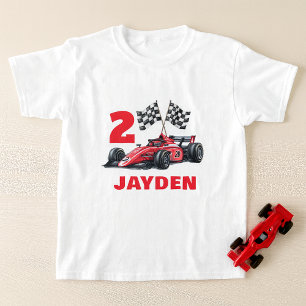Personalisiertes Renn-Geburtstags-T-Shirt für Jung T-Shirt