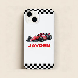 Personalisiertes Rennwagen für Jungen  Case-Mate iPhone 14 Hülle