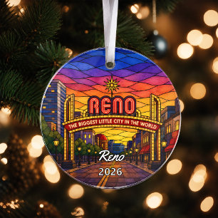 Personalisiertes Reno-Acrylabzeichen, Benutzerdefi Ornament