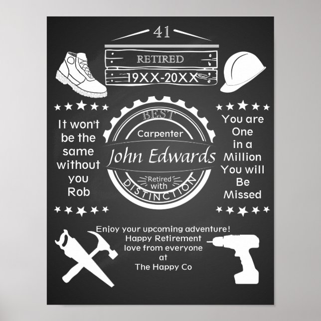 Personalisiertes Rentensystem Poster man builppy (Vorne)