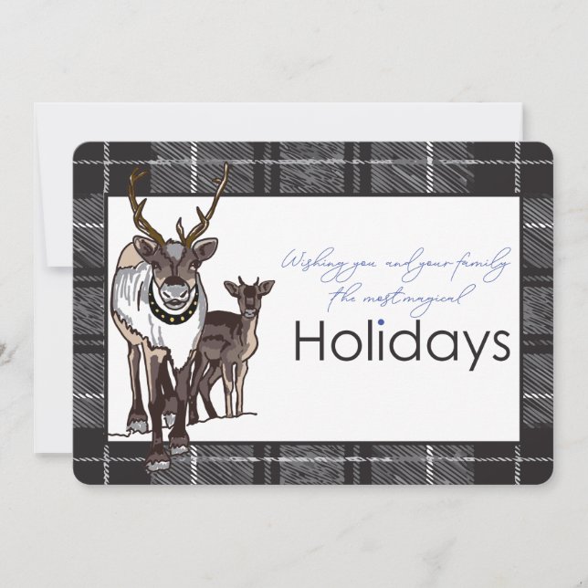 Personalisiertes Rentier Weihnachten Urlaub Magisc (Vorderseite)