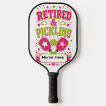 Personalisiertes Rentner- und Pickleball-Spaß-Padd
