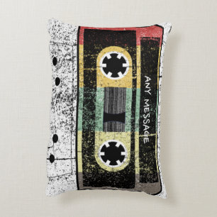 Personalisiertes Retro-80er-Kassetten-Mix-Tape Dekokissen