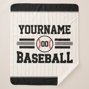 Personalisiertes Retro-Baseball-Player-Team Sherpadecke