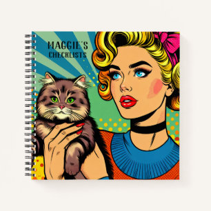 Personalisiertes Retro-Checklisten-Notizbuch Notizbuch