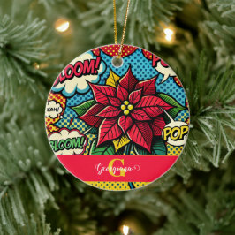 Personalisiertes Retro-Comic Pop Pinakothek Züst Keramik Ornament