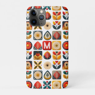 Personalisiertes Retro Follikelmonogramm Case-Mate iPhone Hülle