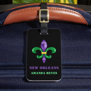 Personalisiertes Retro New Orleans Gepäckanhänger