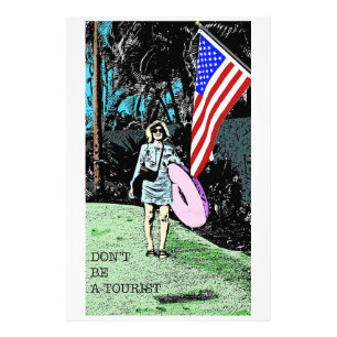 Personalisiertes Retro-Reiseplakat Fotodruck