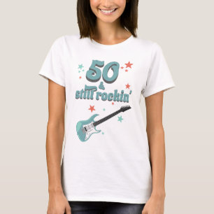 Personalisiertes Retro-Rock 50 Immer noch Rockin' T-Shirt