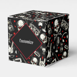 Personalisiertes Retro-Schwermetall-Muster Geschenkschachtel