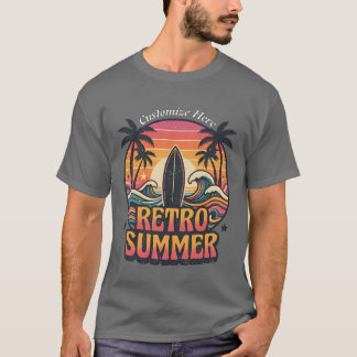 Personalisiertes Retro-Sommer-Surf-T-Shirt | Benut T-Shirt