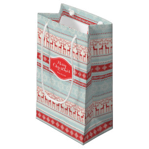 Personalisiertes Retro-Weihnachtsband Kleine Geschenktüte