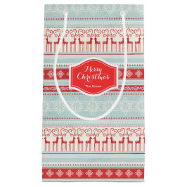 Personalisiertes Retro-Weihnachtsband Kleine Geschenktüte