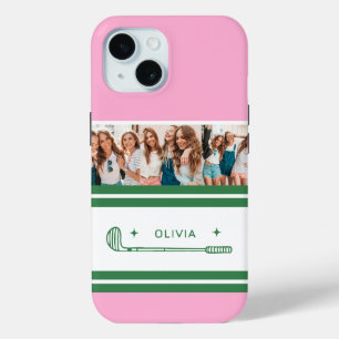 Personalisiertes Retrogeschenk in Rosa und Grün ge Case-Mate iPhone Hülle
