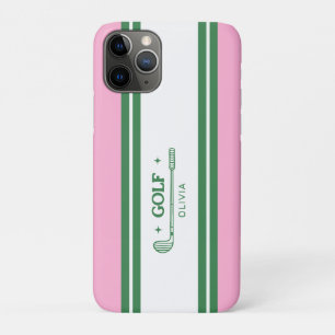 Personalisiertes Retrogeschenk in Rosa und Grün ge Case-Mate iPhone Hülle