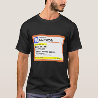 Personalisiertes Rezept Alkohol Humorvoll T-Shirt