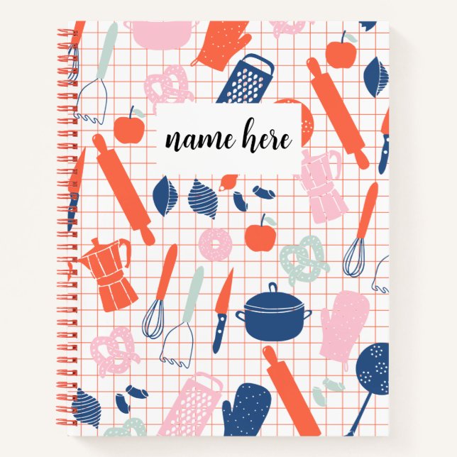 Personalisiertes Rezept für Kinder Notizbuch (Vorderseite)