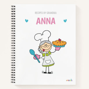 Personalisiertes Rezept für Oma Notizbuch
