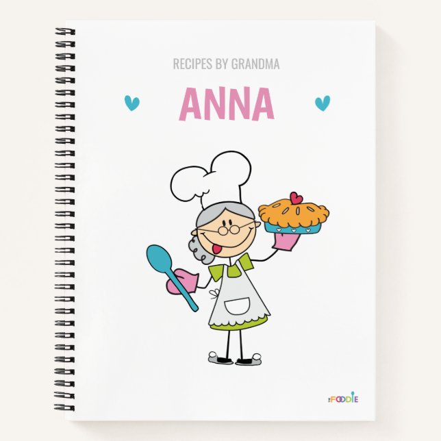 Personalisiertes Rezept für Oma Notizbuch (Vorderseite)
