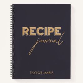 Personalisiertes Rezept | Indigo Blue Notizbuch