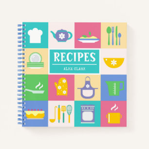 Personalisiertes Rezept-Notebook Notizbuch