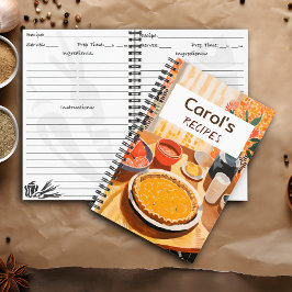 Personalisiertes Rezept Notizbuch