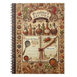 Personalisiertes Rezept SpiralNotebook Notizblock