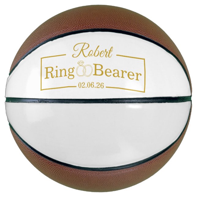 Personalisiertes Ringträger Baseball-Geschenk für  Basketball (Vorderseite)