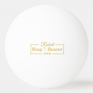 Personalisiertes Ringträger Baseball-Geschenk für Tischtennisball
