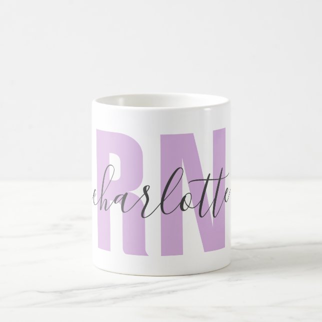 Personalisiertes RN-Abschluss-Geschenk für Kranken Kaffeetasse (Mittel)