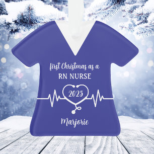 Personalisiertes RN-Krankenschwester-Weihnachten Ornament