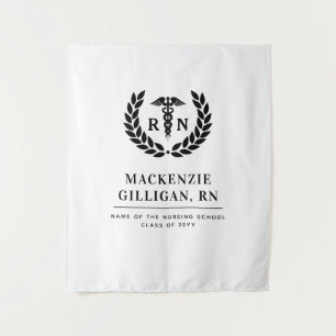 Personalisiertes RN-Pflegeschul-Abschlussgeschenk  Wandteppich