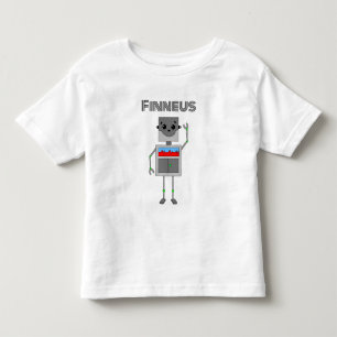 Personalisiertes Roboterthema   Kleinkind T-shirt