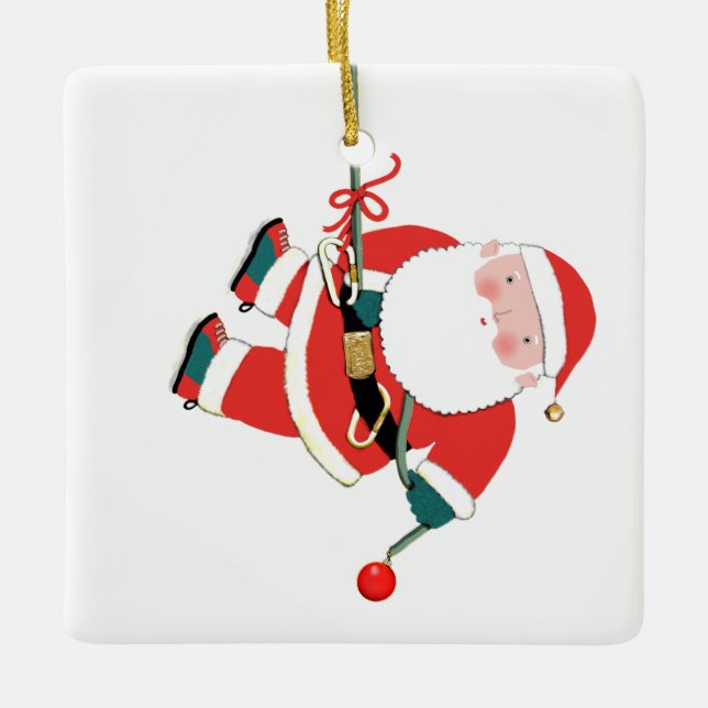 Personalisiertes Rock Climbing Keramik Ornament (Vorderseite)