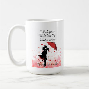 Personalisiertes romantisches Geschenk zum ersten Kaffeetasse