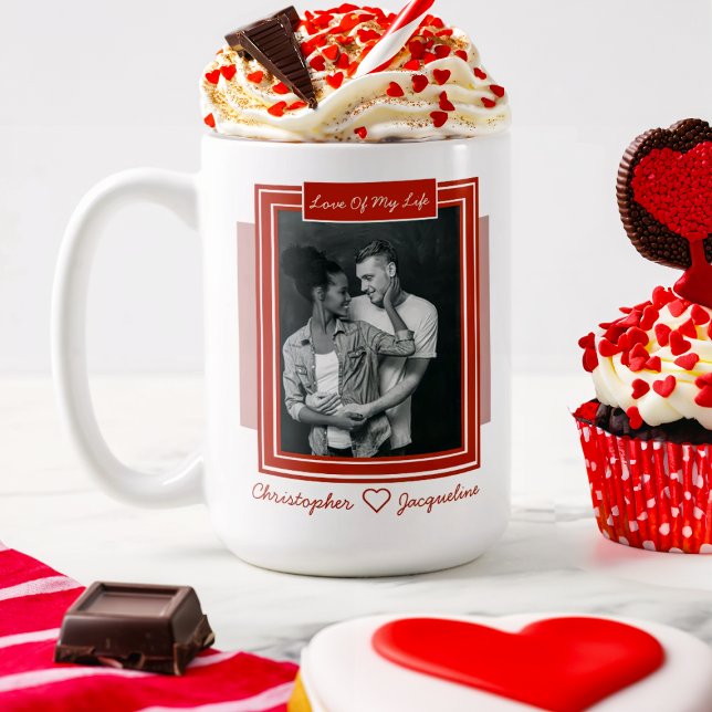Personalisiertes Romantisches Valentinstag-Foto Kaffeetasse (Von Creator hochgeladen)