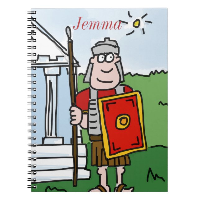 Personalisiertes "Römer" Geschichtsnotizbuch Notizblock (Vorderseite)