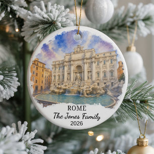 Personalisiertes römisch-keramisches Ornament, ind Keramik Ornament