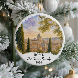 Personalisiertes römisch-keramisches Ornament, ind Keramik Ornament