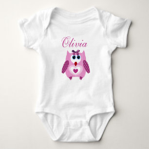 Personalisiertes rosa baby strampler