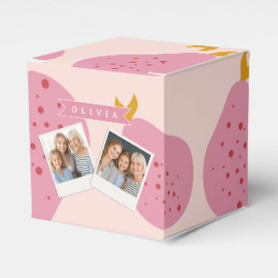 Personalisiertes Rosa Birnen Muster Süßes Mädchenh Geschenkschachtel