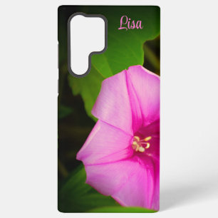 Personalisiertes rosa Blumen Samsung Case Galaxy Hülle