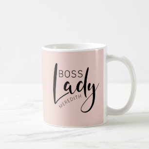 Personalisiertes Rosa-Boss-Logo Kaffeetasse