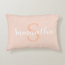 Personalisiertes rosa Kissen mit Namen