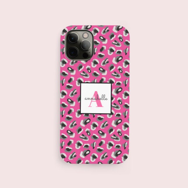 Personalisiertes rosa Leopard-Druckmuster für Mono Case-Mate iPhone Hülle (Von Creator hochgeladen)